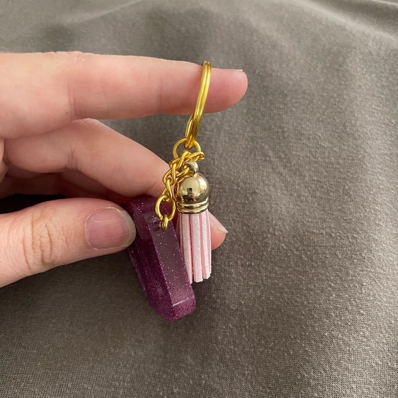 Handmade Number "0” (Zero) Keychain - Picture 3 of 6